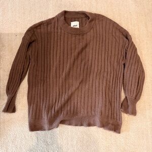 Aerie Mauve Cozy Knit Sweater